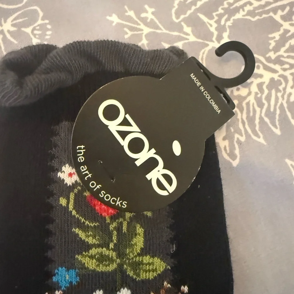 Ozone Women’s Colorful Floral Patterned Women's Socks - Picture 3 of 8